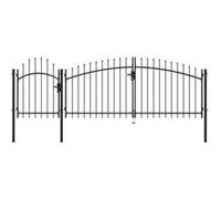 Portail De Jardin Acier 2 X 4 M Noir