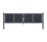 Portail de jardin Acier 300 x 75 cm Anthracite
