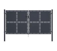 Portail De Jardin Acier 300x150 Cm Anthracite