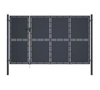Portail De Jardin Acier 350 X 150 Cm Anthracite