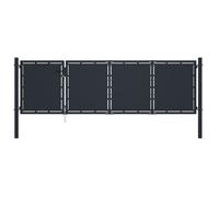 Portail de jardin - VIDAXL - Acier - 350x100 cm - Anthracite - Battant