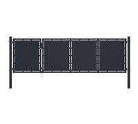Portail de jardin - VIDAXL - Acier - 350x100 cm - Anthracite - Battant