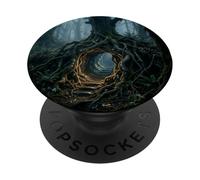 Portail de la forêt enchantée Mystique Arbre Racine Fantaisie PopSockets PopGrip Adhésif
