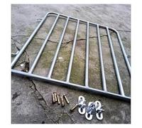 Portail de porcherie Portillon galvanisé pour bétail - Verrouillable Porte d'abri pour porcs, Porcs/ Bovins/ Ovins Barrière anti-évasion avec quincaillerie(W36xH34in/91x86cm)