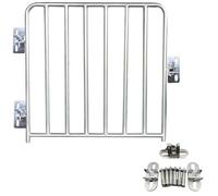 Portail de porcherie Portillon galvanisé pour porcherie avec kit de quincaillerie, Porte robuste et sécurisée pour enclos à bétail, pour ranch/élevage domestique(W95xH85cm)