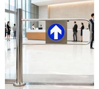 Portail de sécurité à ressort avec ouverture à 90 °, fermeture automatique, porte d'entrée en acier inoxydable durable (80 x 100 cm) pour la sécurité de la maison, de la cour et des animaux