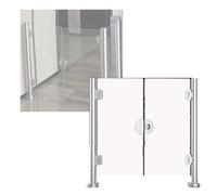Portail de sécurité en acrylique durable avec garde-corps pour supermarchés, bureaux, bibliothèques - Solution de sécurité d'entrée, facile à installer