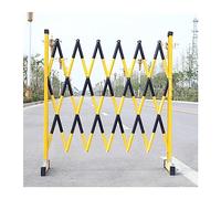 Portail de sécurité Extensible et Pliable pour Le contrôle de la Circulation, avec roulettes, portillon rétractable Portable pour Une mobilité et Une sécurité maximales (Rosso 47 x 197 Pouce