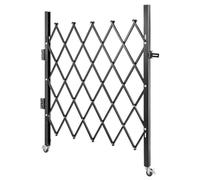 Portail de sécurité extensible, Portails de sécurité en acier simple/double, Barrière pliante pour garage, cour ou allée(1.2x1.5m)