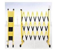 Portail De Sécurité Mobile À Roulettes, Clôture Métallique Extensible De 5 M, Barrière De Circulation Rétractable, Jaune Et Noir, For La Sécurité Des Allées(350cm/11.4FT)