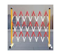 Portail de sécurité mobile, garde-corps métallique, barrière de circulation rétractable avec roues et base robuste, convient à une utilisation extérieure et aux centres(1.2x2m)