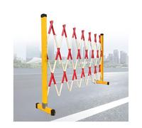Portail De Sécurité Pliable Et Portable, Clôture Métallique Extensible De 4 M, Barrière Télescopique À Roulettes, Rouge Et Blanc For Le Contrôle Des Foules(400cm/13.1FT)