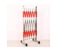 Portail de sécurité pliable, garde-corps télescopique en métal épais et système de verrouillage par cadenas for une manipulation aisée, convient aux résidences et aux garages.(1.2x3.5m)