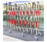 Portail de sécurité Pliable sur roulettes, barrière Extensible pour allée, clôture rétractable en Acier Inoxydable, 1,2 x 10 m