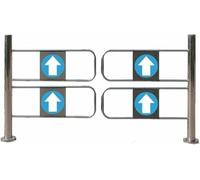 Portail d'entrée de supermarché, Portail de sécurité Manuel unidirectionnel, Porte d'entrepôt à Fermeture Automatique en métal, Frein pivotant pour bibliothèque