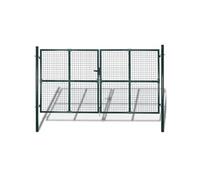 Portail double 300x150 cm en acier thermolaqué 142025