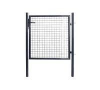 Portail en maille de jardin Acier galvanisé 85,5x100 cm Gris
