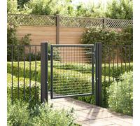 Portail en Maille Jardin Acier Galvanisé Portillon Porte Multi-taille vidaXL