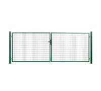 Portail grillagé Square passage 4m ht 1m vert