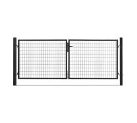 Portail grillagé Square passage 4m ht 1m50 noir