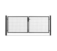 Portail grillagé Square passage 4m ht 1m70 noir
