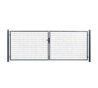 Portail grillagé Square passage 4m ht 2m gris anthracite