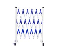 Portail Métallique Rétractable Et Extensible, Clôture Mobile De 3,5 M Avec Roulettes, Portail De Sécurité Pliable Et Robuste, For Allée De Chantier Et Entrepôt(Blue,300cm/9.8FT)