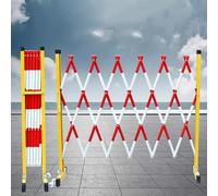 Portail métallique rétractable Portable de 2 mètres - Solution Extensible de contrôle des foules, adaptée aux Chantiers de Construction, aux ascenseurs et aux événements en extérieur - léger