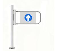 Portail Piétonnier Manuel À Ouverture À 180° Pour Supermarché,Portail Battant À Double Sens En Acier Inoxydable,Porte De Sécurité Fermeture Automatique,Porte Battante D'entrée(60cmx100cm)