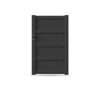 Portail, Portillon, modèle Cholet, aluminium, anthracite, systèmes de fixation flexibles, personnalisable
