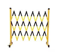 Portail rétractable pour barrière de Circulation - Portail Pliant Portable à Ciseaux pour Usage extérieur, clôture d'allée, 1,2 m x 6 m (47,2 Pouces x 236,2 Pouces), Noir