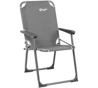 Portal Chaise pliante de camping avec accoudoirs durs pour jardin, plage, pêche, extérieur, chaise de pique-nique légère et pliable à dossier haut portable