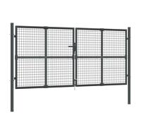 Portal De Jardin Maille Anthracite 300x175 Cm Acier Galvanisé Vidaxl Vidaxl