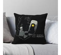 Portal Glados For Science You Monster Taie d'oreiller Polyester Lin Velours Imprimé Fermeture Éclair Décorative Canapé Housse de Coussin