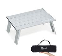 Portal Petite table de camping pliable - 40 x 29 x 16 cm - Réglable en hauteur - Ultra légère - Pour camping, extérieur, balcon, jardin