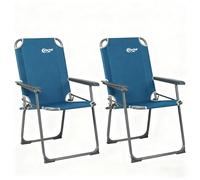 Portal Porte chaise de camping pliable, chaise portable ultra résistante jusqu'à 150 kg, légère avec dossier haut, pour plage, pêche, jardin, festival et extérieur