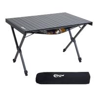 Portal Table Camping Pliante Réglable 108x71cm, Alu Robuste 100KG, 4-6 Personnes. Portable avec Sac pour Jardin, Pique-Nique, Barbecue
