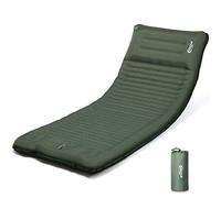 Portal Tapis de Couchage autogonflant avec Pompe à Pied Matelas pneumatique Tapis de Couchage de 10 cm d’épaisseur pour Les Voyages en Plein air de Camping