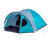 PORTAL Tente de Camping Familiale 4 Personnes d'Extérieur Tente dôme Portes Doubles Compacte Imperméable Montage Facile pour Randonnée Pique-Nique Jardin