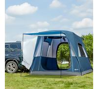 Portal Tente pour Voiture 5 Personnes avec Porche Tente de Voiture Tente de Camping 2 en 1 résistante à l'eau et au Vent, Tente de Coffre avec 2 Portes pour Les Voyages et Les Aventures en Plein air