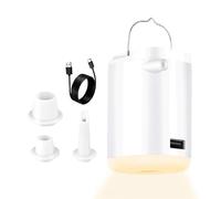 Portaɓle Mini Air Pump with LED Light - Inflate Deflate Anywhere | Multi-Functional Pump for Camping Inflatables Outdoor Gear | Action Inflation Suction, Compact Rechargeable Tent Lighting (Acces