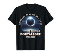 Portalegre, Portugal Great European Solar Eclipse 2026 T-Shirt