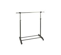 HAKU Möbel Portant chromé, Noir, Plastique, métal - Dim.: L 95-145 cm x H 95-170 cm x P 44 cm, Style: Modern