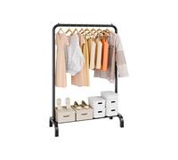VEVOR Portant à vêtements 101x40x151 cm – 1 tringle, étagères à chaussures – Noir