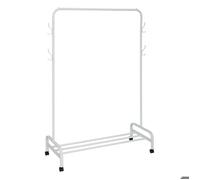 5five Portant à vêtements 180 x 118 cm avec patères Blanc