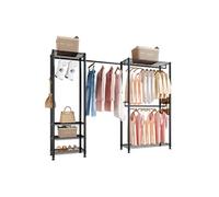 Portant à Vêtements Autoportant Avec Cadre en Acier Capacité 363kg Avec Tringles