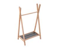 Portant À Vêtements Bois Hybride Noir Noir