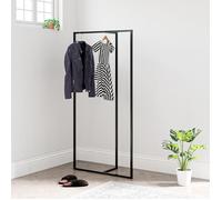 Portant à vêtements Hurdal acier 160 x 80 x 32 cm noir