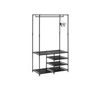5five Portant à vêtements Intissa 4 niveaux métal noir H160 cm