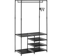 5five Portant à vêtements Intissa 4 niveaux métal noir H160 cm